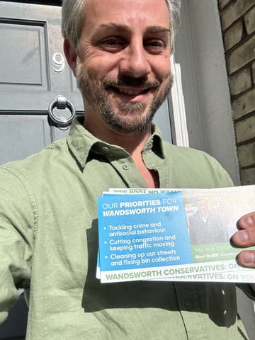 Sam Merullo on the campaign trail