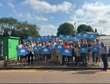 Sam Merullo on the campaign trail
