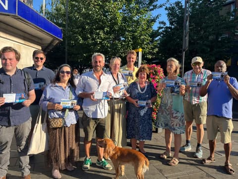 Sam Merullo on the campaign trail