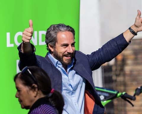 Sam Merullo on the campaign trail