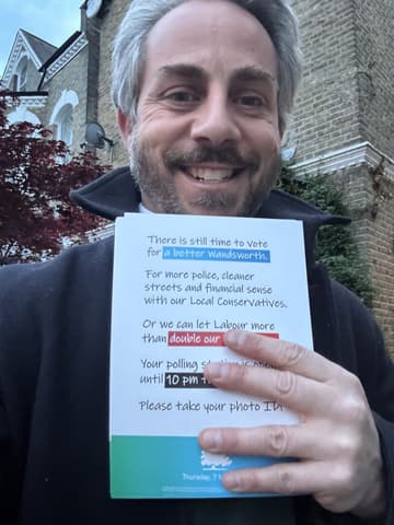 Sam Merullo on the campaign trail