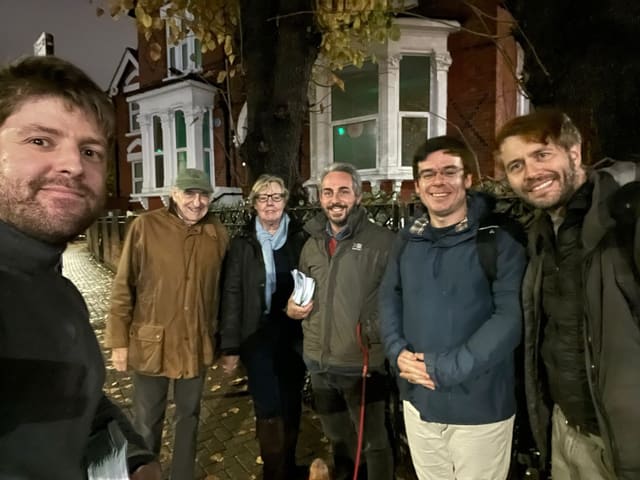 Sam Merullo on the campaign trail